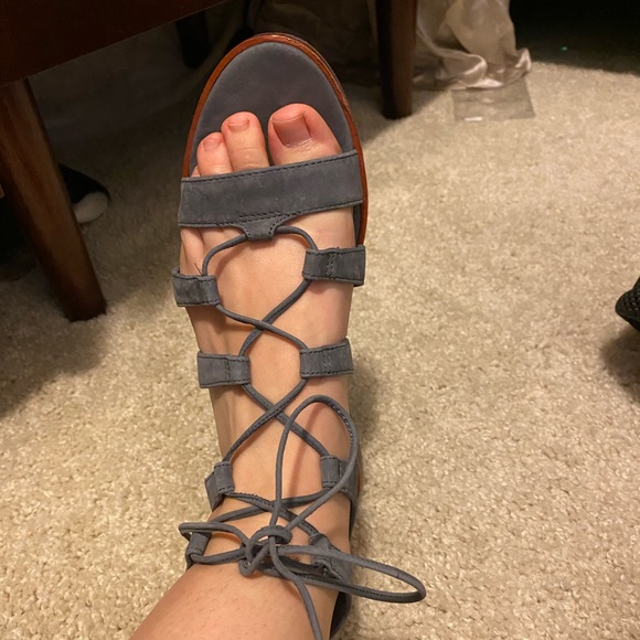 Blue Vince Camuto Lace-Up Sandal - Picture 5 of 6